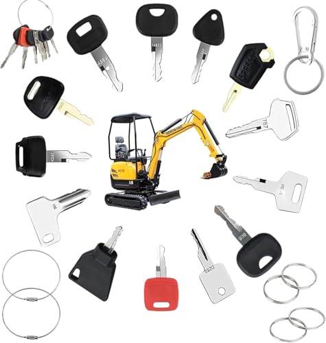 20 Pezzi Chiave Di Accensione Set, Chiave Di Accensione Di Ricambio, Chiavi Per Macchine Universale, Chiave Per Escavatore Con Grande Portachiavi, Per Bulldozer,Trattori, Dumper, Dozer, Roller 20 Pezzi Chiave Di Accensione Set, Chiave Di Accensione Di Ricambio, Chiavi Per Macchine Universale, Chiave Per Escavatore Con Grande Portachiavi, Per Bulldozer,Trattori, Dumper, Dozer, Roller