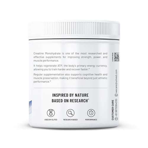 Image of Unived Micronised Creatine Monohydrate Powder - 250g (83 Servings) | 100% Pure, Unflavoured | Supports Strength, Power & Muscle Recovery