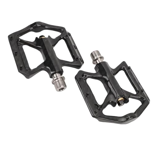 Bike Pedals Carbon Fiber 3 Bearing Anti Slip Lightweight Flat Platform Pedals for Road Mountain Bikes Durable Strong Pedal Set for Cyclists Carbon Fiber Material 92x107x16.5mm 2PCS3