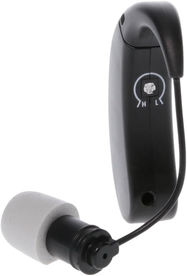 Walker's Ultra Ear BTE Rechargeable Compact Adjustable 22dB Noise Reduction Hunting Outdoor Sound Amplifier Hearing Enhancer | Ear Tips, USB Charging Cable, Cleaning Brush - 2 Pack