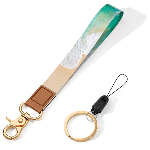 Image of Wrist Lanyard Key Chain, Wristlet Strap Keychain Holder for Women Men Car Keys Wallet Card Phone
