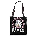 Just A Gril Who Loves Anime & Remen Funny Japan Anime Tote Bag