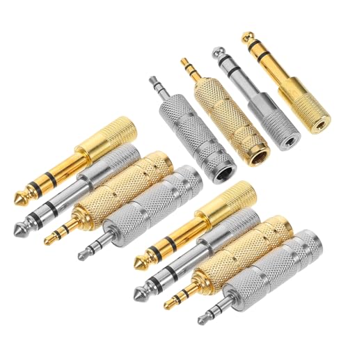 SECFOU ���^���I�[�f�B�I�}�C�N�A�_�v�^�[ 12�Z�b�g �����b�L�X�e���I�W���b�N�R���o�[�^�[ 65mm-35mm 35mm-65mm�ϊ� �M�^�[ �w�b�h�t�H���p