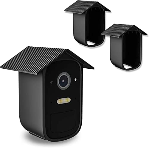 GEFIRE Odporne na warunki atmosferyczne etui silikonowe do EufyCam 2C/2C Pro, 2 sztuki, skóra silikonowa, ochrona przed promieniowaniem UV i warunkami atmosferycznymi, wodoodporne, miękkie, trwałe,