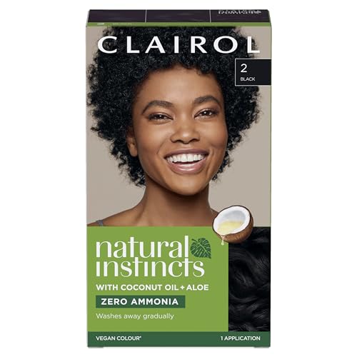 Clairol Natural Instincts Semi-Permanent No Ammonia Hair Dye 2 Black
