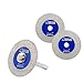 SHDIATOOL Diamond Glass Cutting Disc, 3pcs 40mm Mini Diamond Saw Blades with 1pc 6mm Shank for Tile Ceramic Porcelain Marble Granite Artificial Stone on Drill Machine Pack of 3