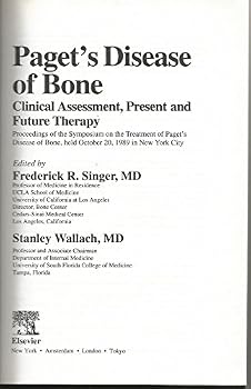 Hardcover Paget's Disease of Bone: Clinical Assessment, Present and Future Therapy Book