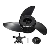 TISORT Hélices Propulsores del Motor de la embarcación Piezas de Motor fueraborda PROPELER Blade ET34ET44ET54 9CM / Ajuste para Haibo ET34 ET44 ET54