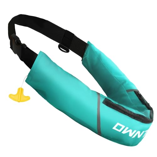 Owntop Inflatable Swim Jacket for Adults, Low Profile Manual Inflatable Swim Vest Belt Pack for SUP,...