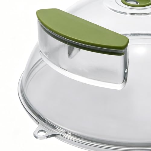 Cubierta de microondas con ventilación y asa para platos 8