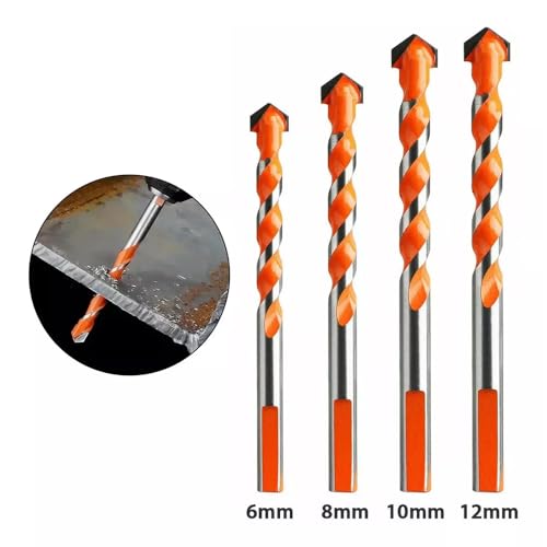 Conjunto de 8 Brocas Diamantadas Multifuncionais, 6mm 8mm 10mm 12mm
