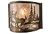 Meyda Lighting 79898 11"W Deer At Lake Wall Sconce