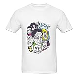 Carruth Men's Fashion FILTHY FRANK Head Sleevery T-Shirt L White