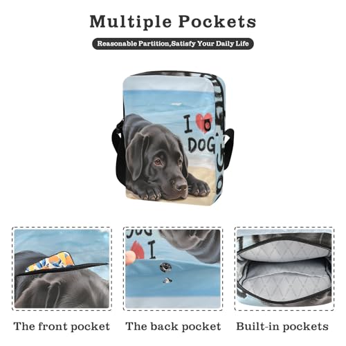 I Love Dog Sea messenger bag cute crossbody bag Woman Handbag Shoulder Strap Adjustable Strap for business Outdoor Daily2