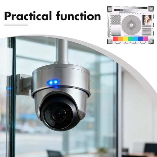 Tabla de prueba de enfoque para cámaras PTZ de seguridad autoadhesiva 6
