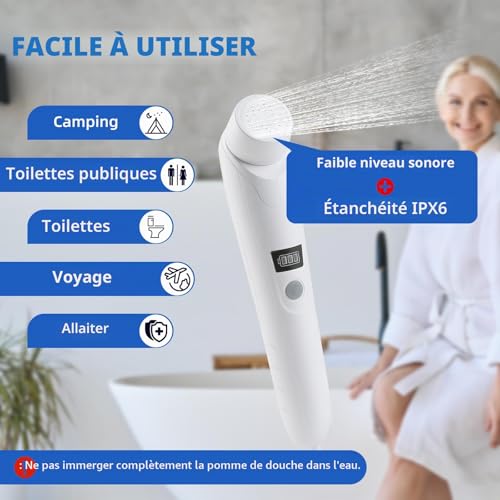 Bidet portable 2,5L électrique pour soulager la peau sensible - 6