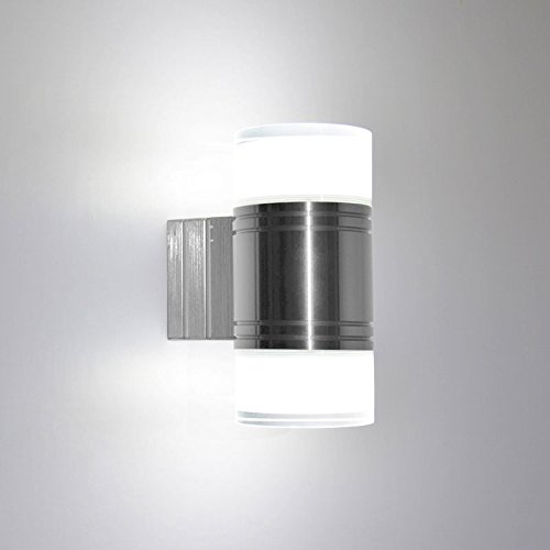 Luces de pared para interiores, Nullnet LED Aplique de pared Luces arriba y abajo Lámpara de pared moderna para sala de estar Balcón Escalera Porche Tienda [Clase de eficiencia energética A++] Cover