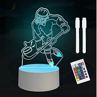 LELYFIT Lámpara 3D de Hockey Sobre Hielo, luz Nocturna, con