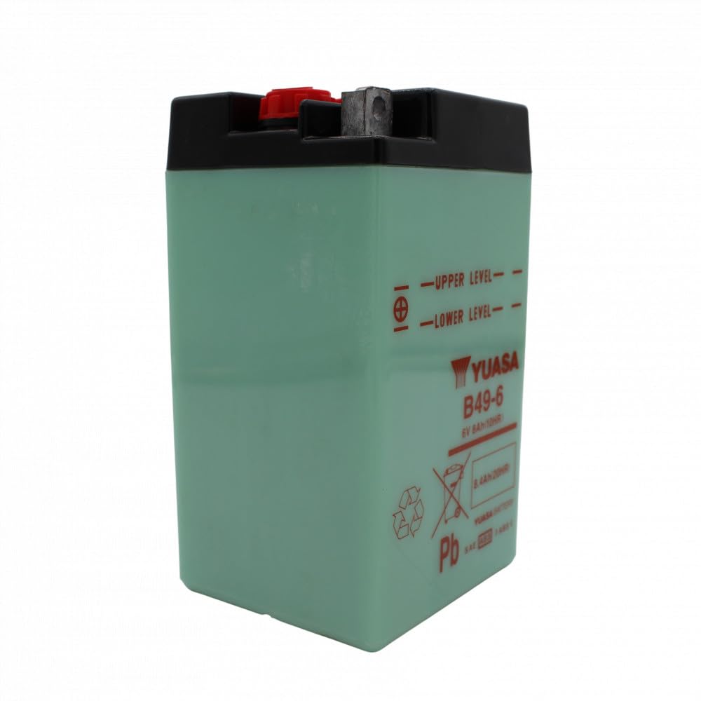 YUASA BATTERIE B49-6 aperto senza acido : Amazon.it: Auto e Moto