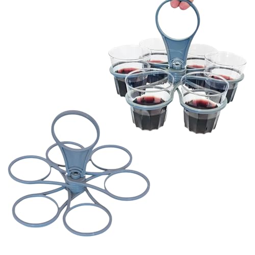 Yeomju 2 Stück Getränketräger mit Griff, Zusammenklappbarer Getränkehalter, Becherträger Kaffeeträger, Faltbarer Getränkehalter,Getränkehalter mit Griff