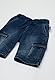 sigikid Baby Jeans Bermuda mit elastischem Schlupfbund, Bindebändchen und vier praktischen Taschen, softe Sweat Denim-Qualität und bequeme Passform, für Jungen, Größe 98 - 128