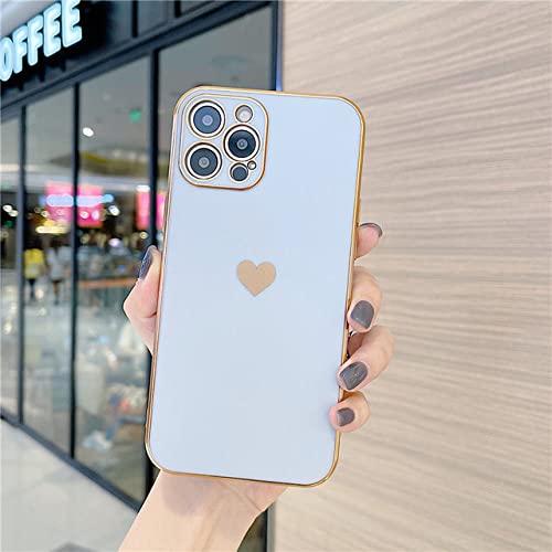 Coque antichoc haut de gamme finition brillante cœur pour iPhone 13 Pro Max