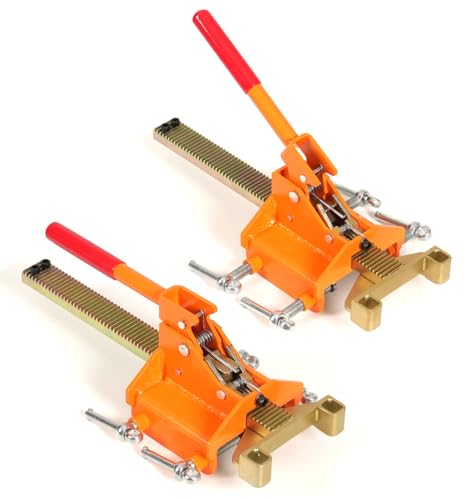 Heavy duty deck straightening tool - Quenched wear-resistant steel Deck board bending,With Precision Ratchet,Mechanism,Quick lock decks board tools function, Shock-Absorbing Grip,Spare Spring Kit