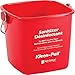 San Jamar Kleen-PailÂ® Plastic Cleaning Bucket 3 Quarts Red