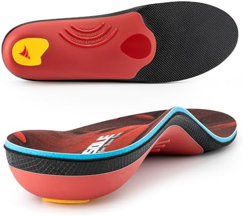 VALSOLE Orthopädische Einlegesohlen, Plantar Fasciitis Hohe Arch Support Schuheinlagen, Für Fersensporn,Plattfuß, Fußschmerz, Komfort Herren & Damen Einlegesohlen