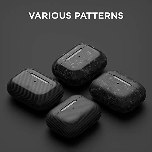 Foam Masters Genuine Carbon Fiber (Glossy) Case For Airpods Pro - Extreme Slim - Ultra Protection #TOP1
