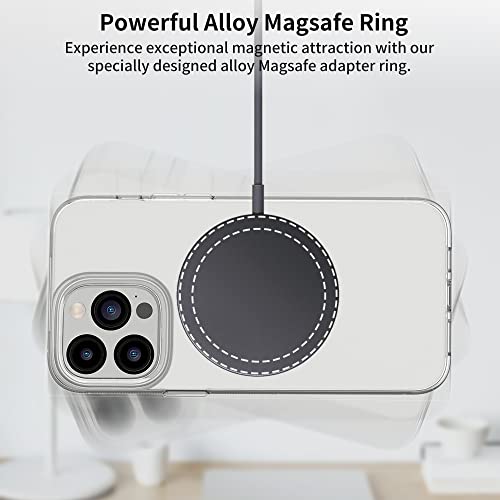 Aothey Universal Metal Rings Compatible with Magsafe Sticker,Magnetic Ring for Phone Cases & Wireless Charging, 6 Pack (2 Black,2 White & 2 Silver) - Image 5