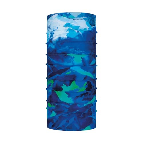 BUFF Braga de cuello, Original EcoStretch, Niño Niña, Azul, Talla unica, Bufanda, Tubular, Multifuncion, Cuello y Cabeza, Correr, Caminar, Senderismo, Sostenible, Ligera
