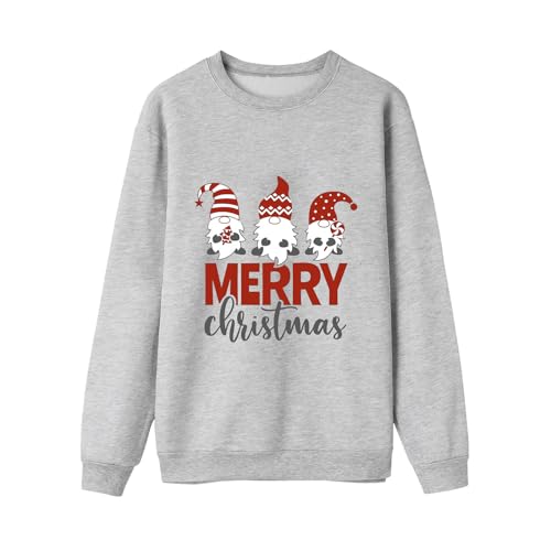 Sweat-shirt de Noël parent-enfant à manches longues pour look de fête en famille