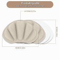Flintronic 2 Paar Sneaker Reparatur Patch, Fersen Patch, Schuhe Ferse Reparatur Sneaker, Leder Fersenschutz, Fersenpolster Reparatur für die Meisten Arten, Aprikose – Ansicht 2