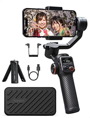 hohem スマートフォン用ジンバル M7 ブラック Hohem iSteady M7 – AI-Powered Gimbal for Phone
