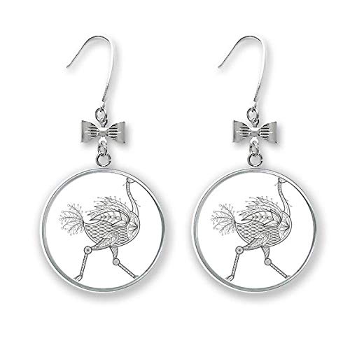Boucles d'oreilles pendantes nœud oiseau aux finitions soignées