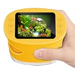 1000X Handheld Microscope for Kids, Temodu Portable Digital Miniscope 2.0" Screen Educational Microscope Science Kits, Used as a Birthday, Ages 3+