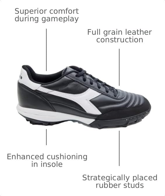 Image of Diadora Mens Calcetto Ii Lightweight Turf Soccer Cleats