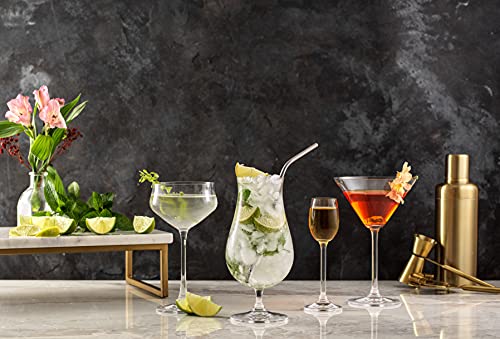 Joyjolt Saga Crystal Liquor Glasses - Cordial Glasses Made In Europe - 1.5 Oz / 50 Ml Absinthe Glass - Set Of 4 Liqueur Glasses For Absinthe, Aperol, Sherry Or Shots - Crystal Mini Wine Glasses #TOP5