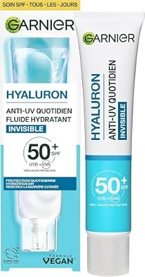 Garnier Fluide Hyaluron Anti-UV Quotidien SPF50+ Hydratant Invisible 40ml
