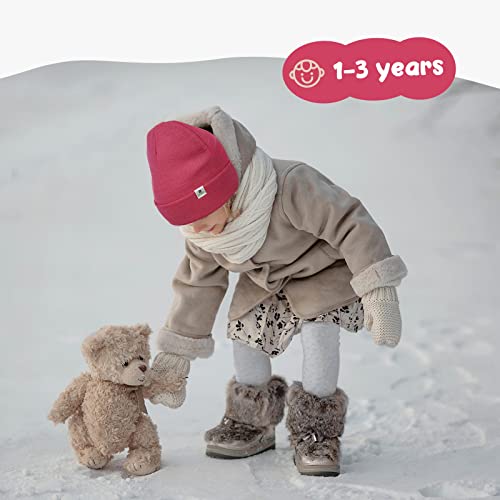 YANIBEST Baby Beanie for Boys Girls Toddler Beanie Satin Lined Baby Kids Beanies Knit Winter Hats2