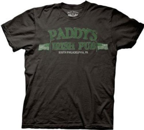 It's Always Sunny in Philadelphia Paddy's Irish Pub Fitted T-shirt (L-Black)