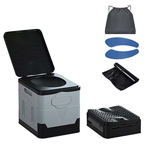 Faltbare Toilette Für Erwachsene - Tragbar, Wasserdicht Bis 400kg Für Zuhause & Reisen