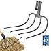 Produktbild KOTARBAU® Dunghacke Forke Heugabel Mistgabel Mistforke Gartengabel Gartenforke Dunggabel Spatengabel Gabel für Garten Drahtgabel für Garten und Landwirtschaft 4 Zinken