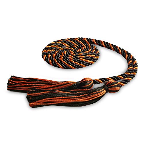 Image of Endea Graduation Single Honor Cord Two-Color (Black /Orange)