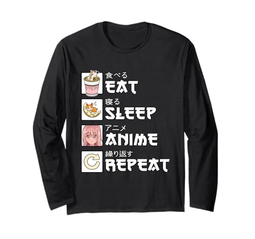 Anime T-Shirt Kawaii Manga Japanese Objects Gadget Jerseys Long Sleeve T-Shirt