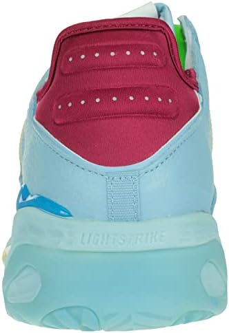 adidas Originals Mens NITEBALL Basketball Style Sneaker Shoe, Lite Blue/White/Maroon, 9 | Image 4
