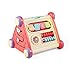 Lihgfw Baby Puzzle 5-in-One-Spielnummer Haus Baby-Form-Box-Bausteine ​​Musik passende poröse kognitive Spielzeug klingen und leichte frühe Bildung (Color : Rosa)