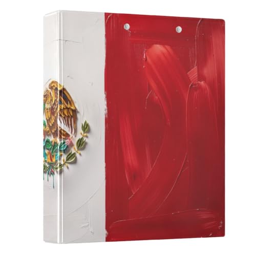 Classeur 2 anneaux en D 3,8 cm Peystean avec porte-bloc intégré motif mexicain
