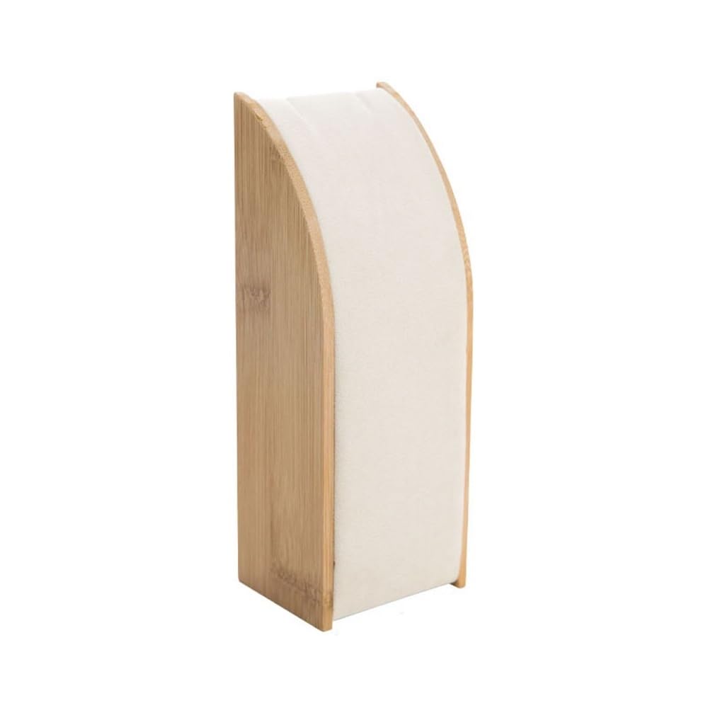 Zeng25liangOu-12 jewellery stand Modern Fashion Jewelry Display Rack Necklace Shelf Beige Simple Necklace Display Props Window Counter Ornaments for Display and Storage(Large)